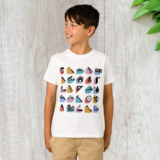 Construction and DIY Home Improvement Icons T-Shirt (Creator Uploaded)