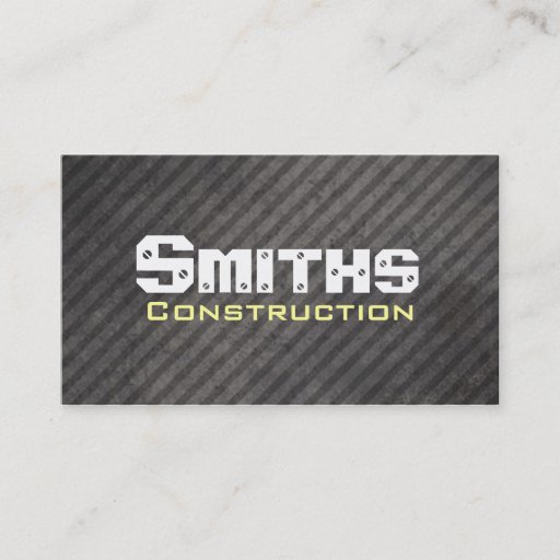 Customizable Construction and Maintenance Business Cards