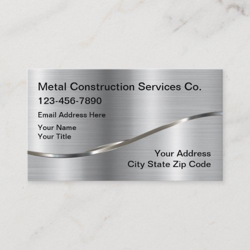 Construction And Metal Recycling Business Card