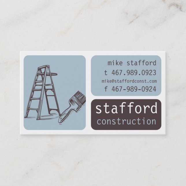 Construction and Painting Business Card (Front)