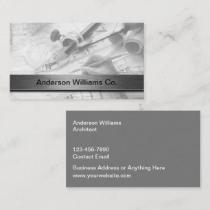 Construction Architect Business Cards