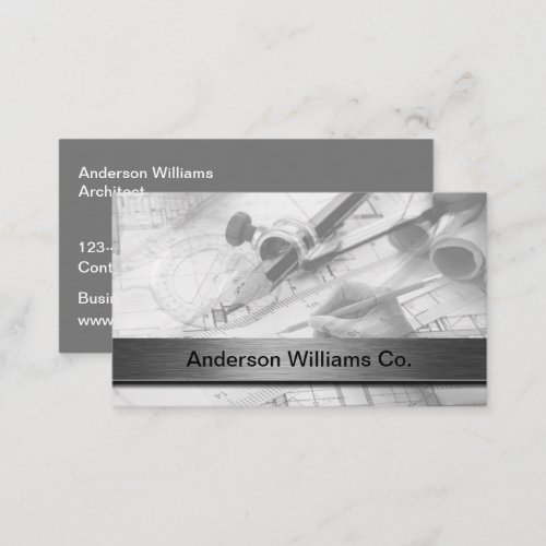 Construction Architect Business Cards
