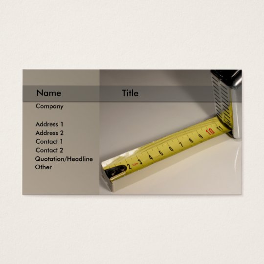 construction / architect / designer business card