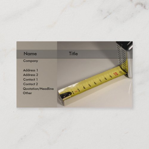 construction / architect / designer business card