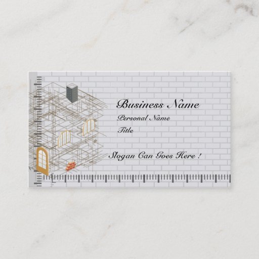 Customizable Construction Architecture Business Business Card
