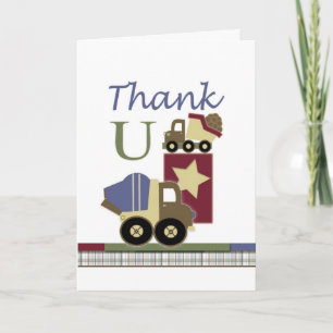 Construction Baby Card You