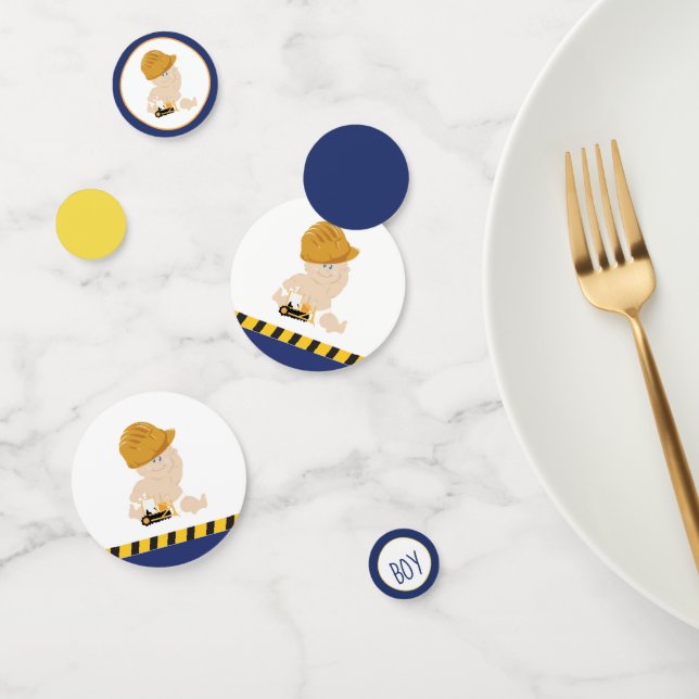 Construction Baby Shower Confetti Decorations (Group)