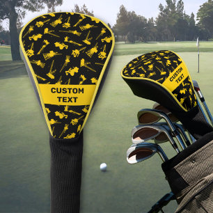 Construction Background Golf Head Cover