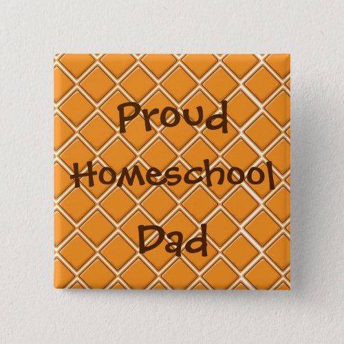 Construction background homeschool dad button