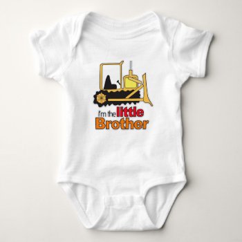Construction Backhoe Digger Little Brother Shirt by allpetscherished at Zazzle