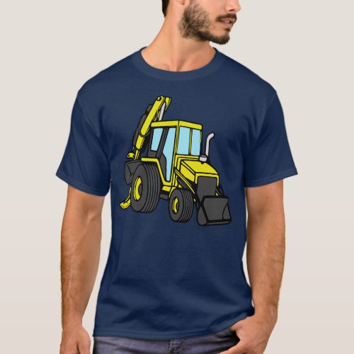 Construction Backhoe Loader T_Shirt