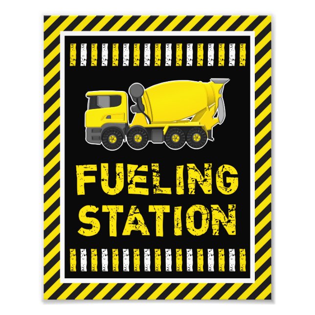 Construction Beverage Sign • 8 x 10 Print (Front)