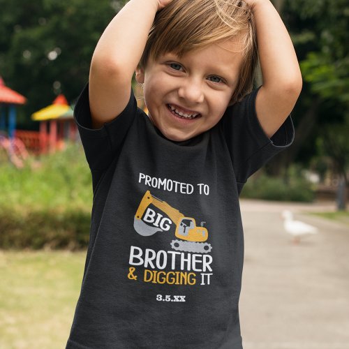 Construction Big Brother Digging It v2 Kid Toddler T_shirt