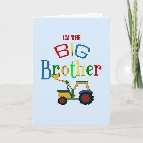 Construction Big Brother Gifts Card