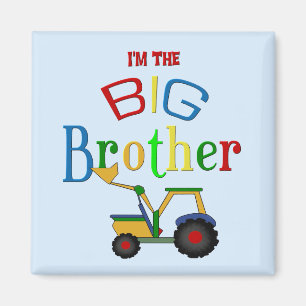 Construction Big Brother Gifts Magnet