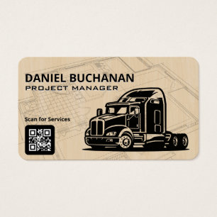 Construction Big Rig   18 Wheeler   Blueprints