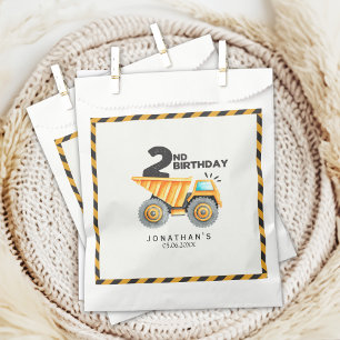 Construction Birthday Boy 2nd Favor Bag