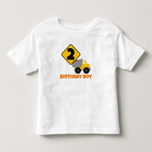 Construction Birthday Boy Toddler T-shirt