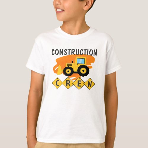 Construction Birthday Brother T_Shirt