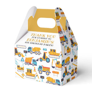 Construction Birthday Dump Truck Party Favor Boxes