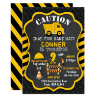 Construction Birthday Invitation | Dump Truck |