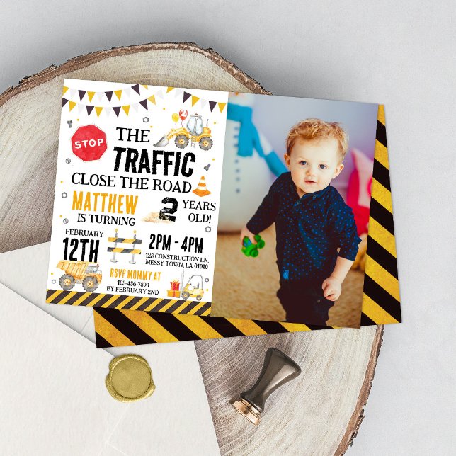 Construction Birthday Invitation Dump Truck Party (Creator Uploaded)