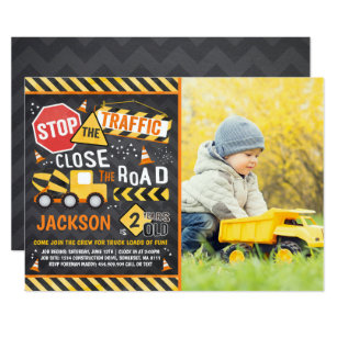 construction invitations zazzle