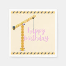 Construction Birthday Napkins