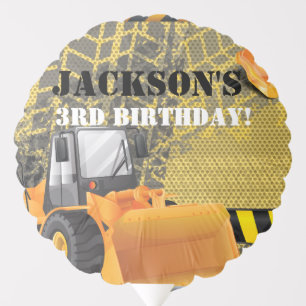 Construction Birthday Party bagger Balloon
