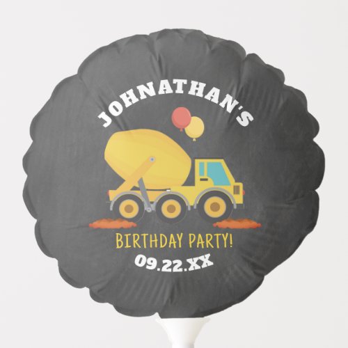 Construction Birthday Party Balloon