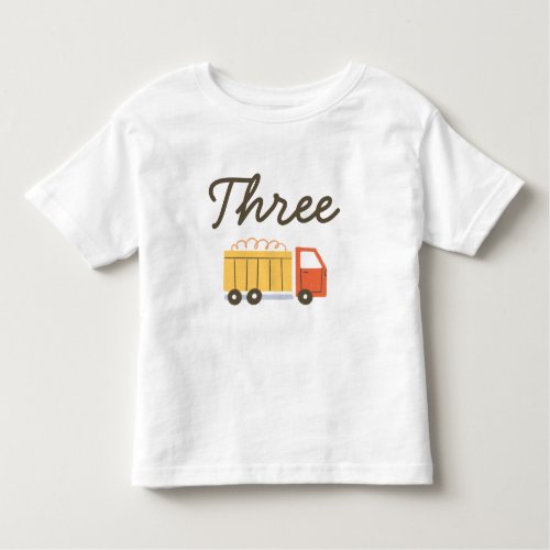 Construction Birthday Party Dump Truck Toddler T_s Toddler T_shirt