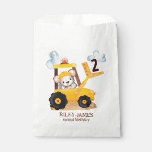 Construction Birthday Party Favor Bag