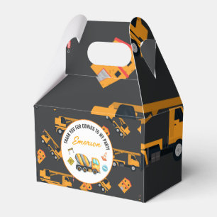 Construction Birthday Party Favor Boxes