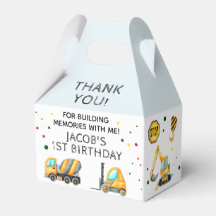 Construction Birthday Party Favor Dump Truck Boxes