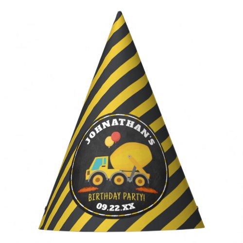 Construction Birthday Party Hat
