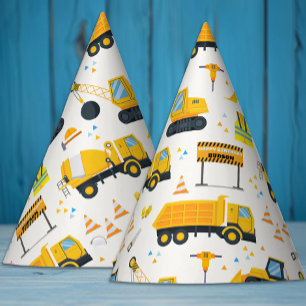 Construction Birthday Party Hat – Yellow Dump