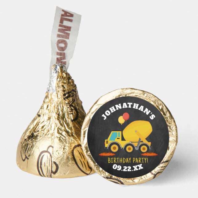 Construction Birthday Party Hershey®'s Kisses® (Front)
