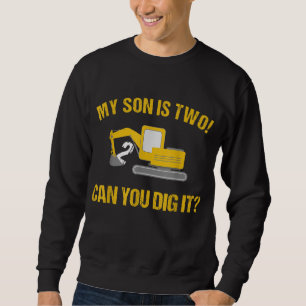 Construction Birthday Party Mom 2nd Birthday Sweatshirt