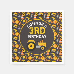 Construction Birthday Party  Napkins