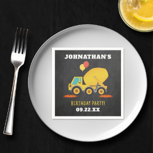 Construction Birthday Party Napkins