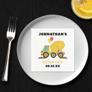 Construction Birthday Party Napkins