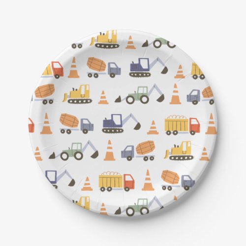 Construction Birthday Party Paper Plates
