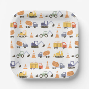 Construction Birthday Party Paper Plates