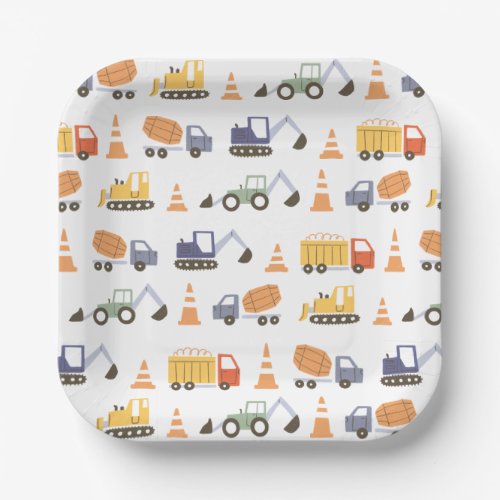 Construction Birthday Party Paper Plates