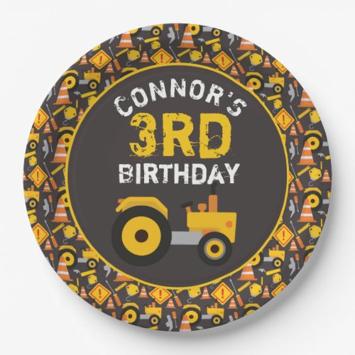 Construction Birthday Party  Paper Plates
