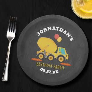 Construction Birthday Party Paper Plates