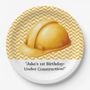 Construction Birthday Party Paper Plates