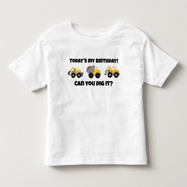 Construction Birthday Party Toddler T-shirt (Front)