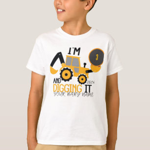 Construction Birthday Shirt, Custom Construction P T-Shirt