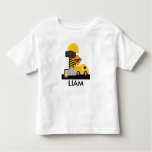 Construction Birthday Shirt, Dump Truck Age 1 Toddler T-shirt at Zazzle